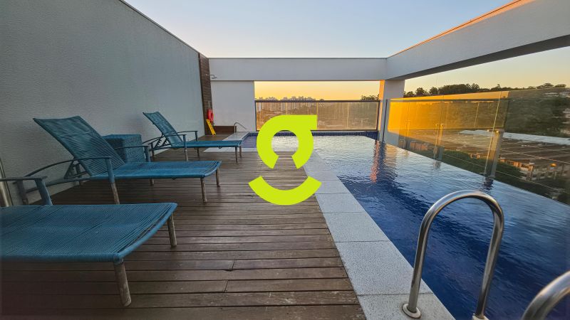 �timo loft MOBILIADO, andar alto, linda vista da c...