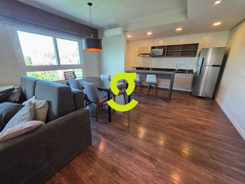 �timo apto MOBILIADO, andar alto, vista para o Par...