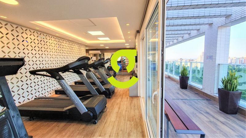 �timo apto MOBILIADO, andar alto, vista para o Par...