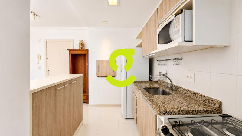 Apartamento 41m� com 1 dormit�rio, churrasqueira e...