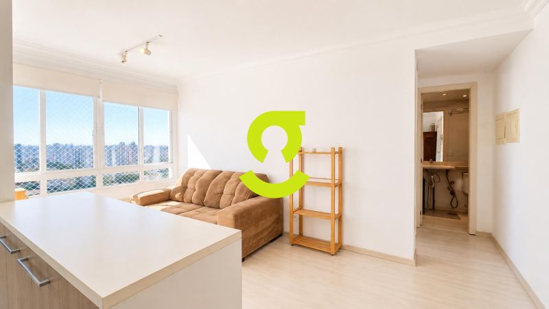 Apartamento 41m� com 1 dormit�rio, churrasqueira e...