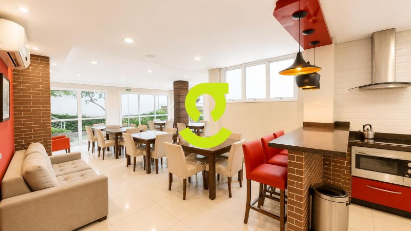 Apartamento 41m� com 1 dormit�rio, churrasqueira e...