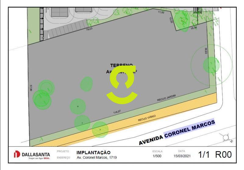 Terreno estrat�gico com 7.267m� na Av. Coronel Mar...