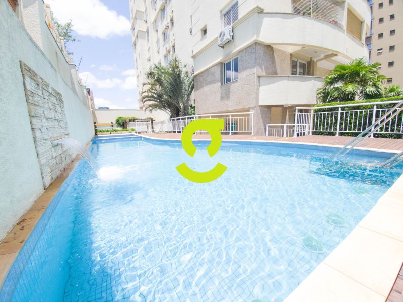 Apto semi mobiliado, andar alto, churrasqueira , 2...