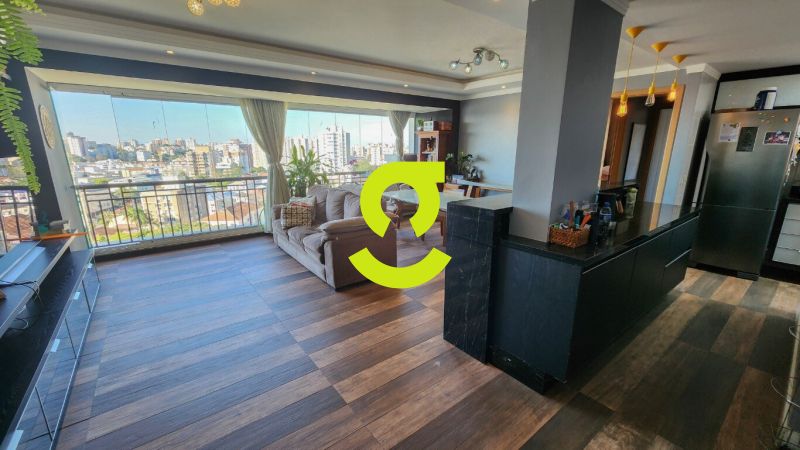 Excelente apto semi mobiliado, anda alto, 106m, la...