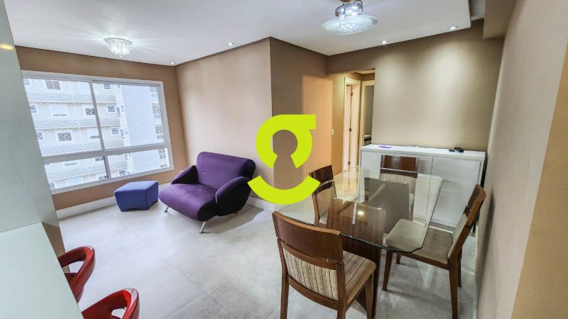 �timo apto, semi mobiliado, andar alto, churrasque...