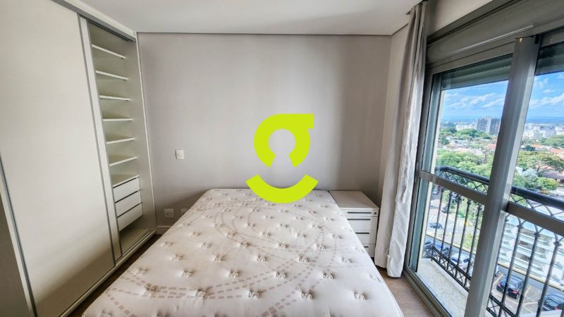 Excelente apto MOBILIADO, andar alto, churrasqueir...