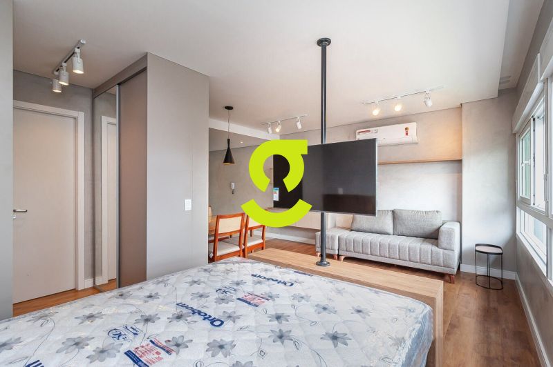 Excelente loft mobiliado e decorado, 42m priv, box...